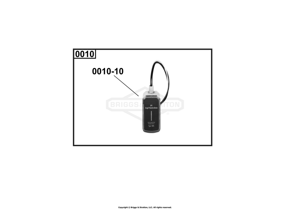 6631-00 - Surge Protective Device (Spd) / Surge Protective Device (Spd) Diagram and Parts List for 040782-00  Briggs and Stratton Generator